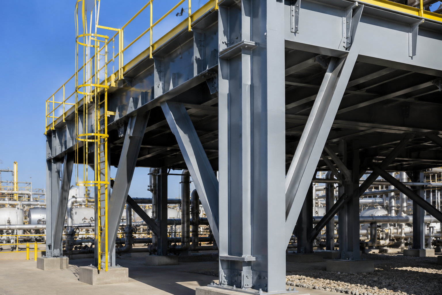 Exterior steel structures