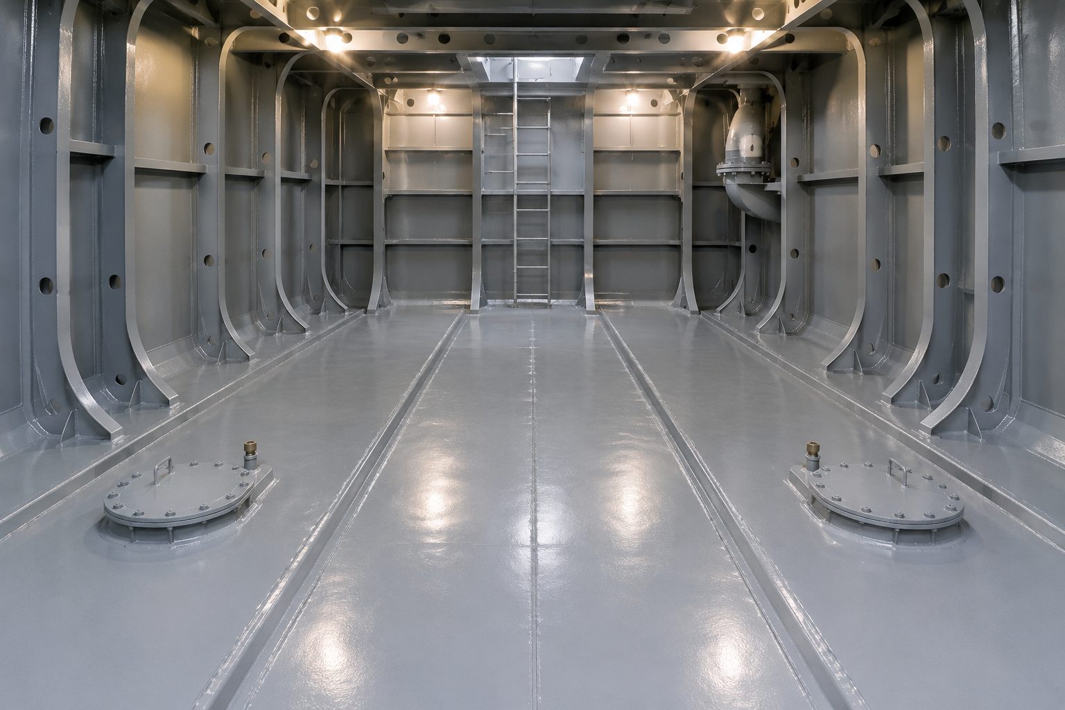 Ballast tanks (salt water)